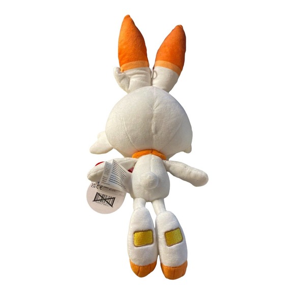 Pokemon Sword & Shield Official 8" Plush - Scorbunny NWT - Picture 2 of 4